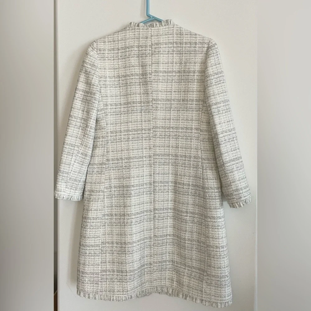 Kate Spade Sparkle Tweed Metallic Coat Size 6 - Picture 15 of 15